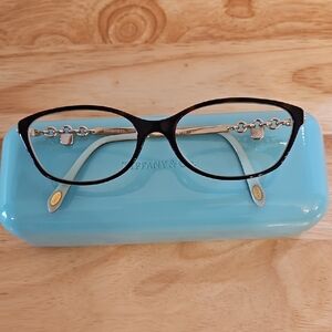 Tiffany & Co. Black Glasses with Silver Accents